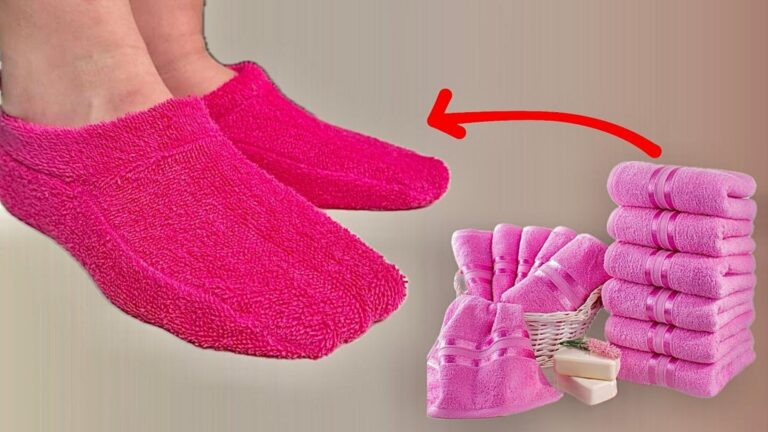 Zmień stare ręczniki na nowe kapcie w 10 minut: proste DIY, które pokochasz!