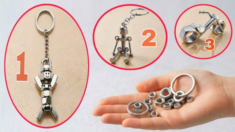 10 niezwykłych pomysłów na kreatywne projekty z metalowych nakrętek DIY