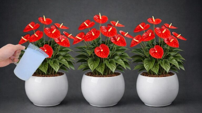 Jak jedna szklanka sprawi, że anthurium zakwitnie setkami kwiatów!